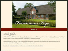 Tablet Screenshot of ferienhaus-kye-nordsee.de